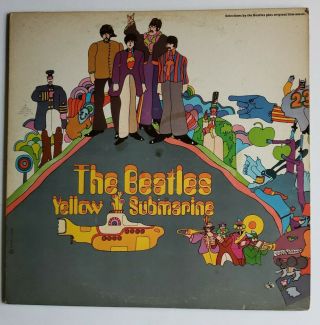 The Beatles " Yellow Submarine " Lp Record - Apple Sw 153 - Vg,  Cond