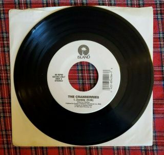Zombie / Ode To My Family 7 " 45 By The Cranberries Vinyl 1994 Vg,  Island Records