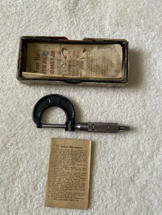 Vintage Central Tool Co.  Micrometer