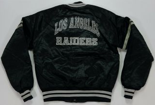 Rare Vtg Chalk Line Los Angeles Raiders Satin Jacket 90s La Oakland Yth Sz 14/16