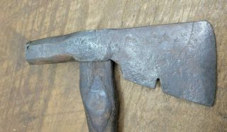 L1312 - Early Antique Hand Forged Hatchet Tomahawk 1 Lb 3 Oz