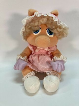 Vintage 1985 Hasbro Softies Muppet Babies Miss Piggy Plush Figure