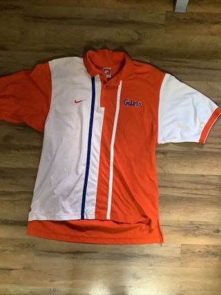Vintage Men’s Nike Team Sports Short Sleeve Florida Gators Polo Shirt Medium