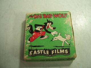 Vintage " The Big Bad Wolf " 16mm Cartoon Castle Films No.  760