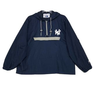 York Yankees Vtg Pro Player Packable Anorak Rain Jacket Mens L Large Mlb