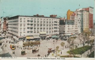 Postcard - York City - " Fifth Avenue Hotel,  Madison Square "