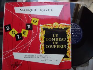 Maurice Ravel:bolero/tombeau De Couperin/andré Cluytens/columbia