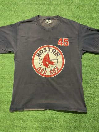 Vintage Pedro Martinez Boston Red Sox Rare Mlb Jersey T Shirt Size Men’s Large