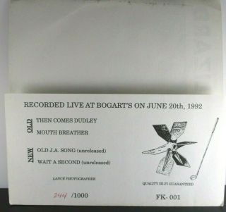 The Jesus Lizard Fk - 001 Recorded Live At Bogart 