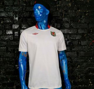 Wales Team Jersey Away Football Shirt 2010 - 2011 White Umbro Trikot Mens Size L