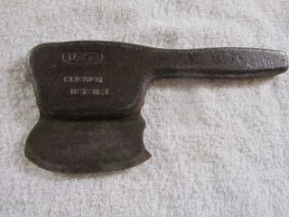 Antique Orig.  Usmc United Shoe Machine Clicking Hatchet Leather Cutting Tool