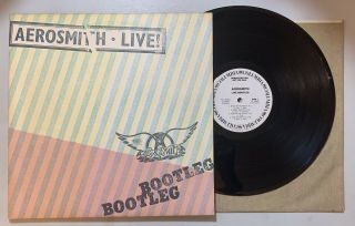 Aerosmith - Live Bootleg 2lp Columbia Pc2 35564 Promo W/poster Vg,