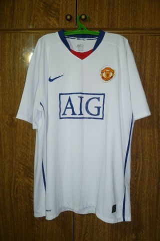 Manchester United Nike Football Shirt Away 2008/2009 Soccer Jersey Size 2xl Xxl