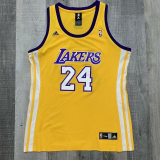 Adidas Nba4her Kobe Bryant Los Angeles Lakers 24 Yellow Jersey Women 