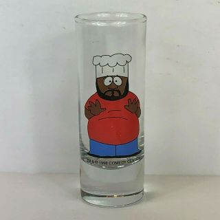 Vintage Chef Jerome South Park Shot Glass 1998 Comedy Central Tequila
