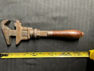 Vintage 1873 B&c Bemis And Call Springfield Ma Adjustable Double Jaw Wrench