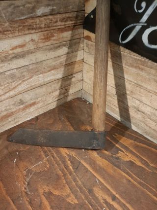 Antique Rare 10 " Froe/shake Splitter For Wood Shingle Making Man Cave Decor Nr