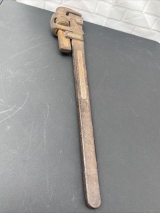 Vintage Trimo 24 Inch Pipe Wrench