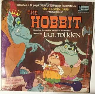 Vintage:the Hobbit Soundtrack Vinyl Lp 1977 Disneyland 3819 Rankin Bass