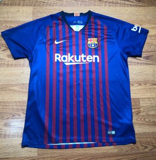 Lionel Messi Barcelona Fc Jersey 2018/2019 Size Xxl See Pictures