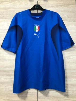 Italy Italia World Cup 2006 Blue Football Shirt Soccer Jersey Champions Size Xl