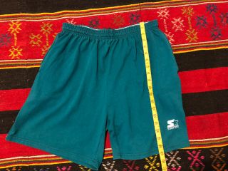 Vintage Starter Shorts Made In The Usa With Pockets Green Color Way Sz L