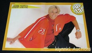 Aaron Carter Poster Centerfold Collectible 3585a Mandy Moore On The Back