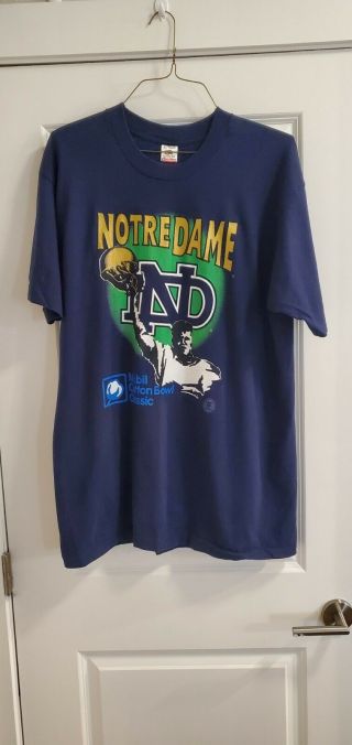 Vintage Notre Dame T Shirt 1992 Men 