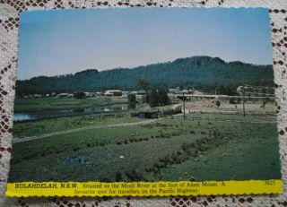 Retro Vintage Postcard: Bulahdelah,  N.  S.  W.  On The Myall River - At Foot Alum Mt.