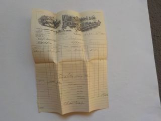 Antique Document 1907 Minteer Hubbird & Co.  Live Stock Commission Merchants