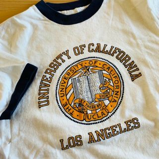 Vintage Ucla University Of California Los Angeles Seal Ringer Tee