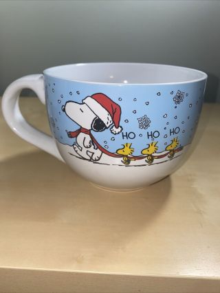 Peanuts 2020 Snoopy Woodstock Christmas Happy Holidays Coffee Soup Mug