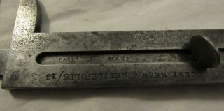 Antique Guest Keen & Nettlefolds Caliper gauge tool Partridge Maker 19thC tool 3