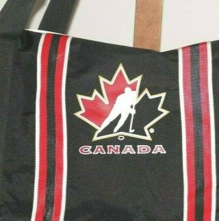 Team Canada Hockey Equipment Duffle Bag,  Black Canvas,  Large 36 " Long,  Exc,