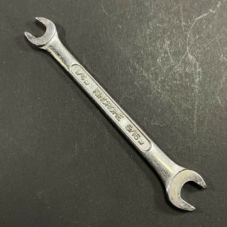 Vintage Kincrome Japan Double Open End 1/4 " X 5/16 " Af Chrome Spanner Wrench