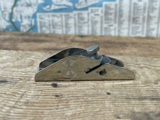 Stanley No.  12 - 101 Small Block Wood Plane Tool Usa - Nickel Plated,  Cond