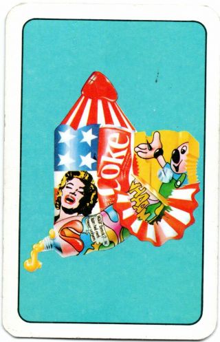 Coka Cola Marilyn Monroe Swap Cards Playing Card,  Pop Art