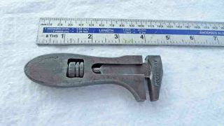 Vintage Small 4 1/2 " Abingdon Adjustable Wrench Old Tool