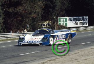 Racing 35mm Slide F1 Lässig/pareja/regout - Porsche 956 1985 Le Mans 24