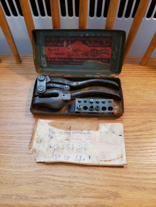 W.  A.  Whitney Manufacturing Co No.  4b Punch