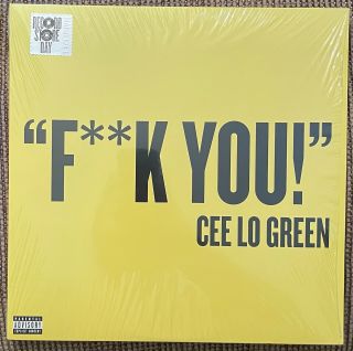 Cee Lo Green Fuck You 12” Yellow Vinyl Single Elektra 0 - 526352 Rsd 2010