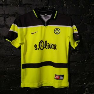 Borussia Dortmund Jersey Home Football Shirt 1997 - 1998 Nike Size Young M