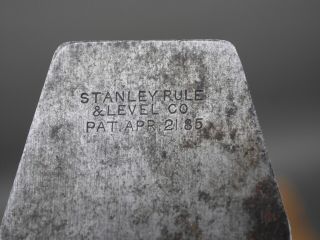 Early Stanley Rule & Level Co No 2 Plane Cutter W Apr 21st 1885 Patent