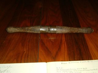 C.  P.  Crossman & Co.  Drill Handle Patented 1850 Brass And Wood Fitchburg,  Mass.