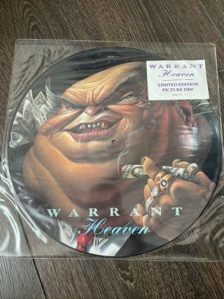 Warrant 12 " Vinyl Limited Picture Disc Heaven © 1989