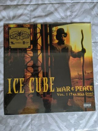 Ice Cube War & Peace Vol 1 The War Disc Vinyl Record Lp Dr Frankenstein Gangsta