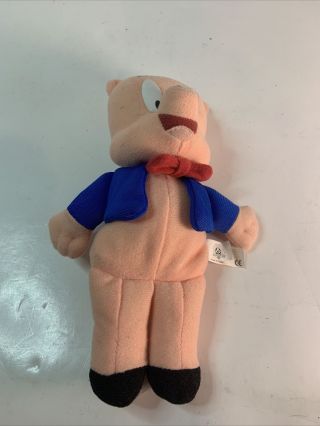 Vintage Looney Tunes Porky Pig Plush Play By Play 8”