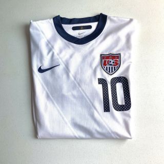 Landon Donovan Team Usa Nike Dri - Fit Soccer Jersey 10 White Men’s Large