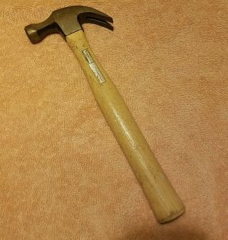 Vintage 16 Oz.  Stanley 51 - 416 Curved Claw Hammer With Wood Handle