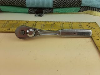 Vintage Craftsman 3/8 " - Drive - V - 43784 Ratchet Wrench Quick Release Usa